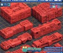 8组科幻机甲战士硬表面3D模型合集
