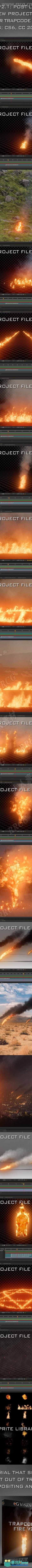 Trapcode真实火焰模拟特效动画AE模板V2.3版