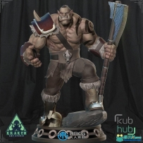 野蛮兽人影视游戏角色雕塑雕刻3D模型