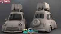 《Maya制作个性汽车视频教程》CGTuts+ Create A Stylized Car In