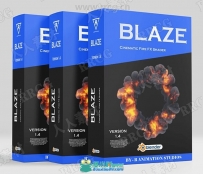 BlazeVersion爆炸火焰烟雾Blender插件V1.4版
