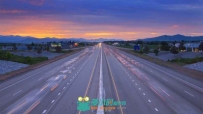 城市灯光车流都市公路宣传片高清实拍动态视频素材