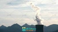 发电厂冒浓烟污染环境空气高清实拍视频素材