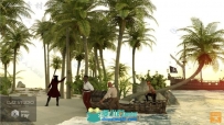 美丽浪漫的棕榈岛场景环境3D模型合辑