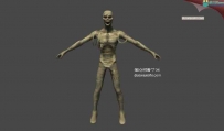 木乃伊怪物3D模型 含28组动画