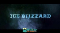 创意震撼冰雪暴Logo演绎动画AE模板 Videohive Ice Blizzard Logo 16887048