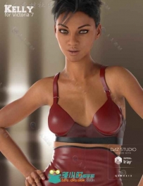 美丽苗条的女性角色和性感内衣3D模型合辑