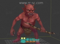 魔幻弓箭手小鬼3D模型