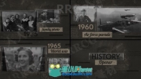 复古老照片效果战争开幕展示动画AE模板
