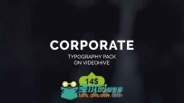 简单个性的企业名称动画AE模板 Videohive Corporate Titles 18437488