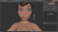 MAYA动画练习女性3D模型Amanda_RIG