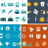 300实用图标动画AE模板 Videohive 300 Animated Icons 5586340