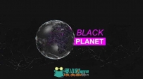 3D黑暗星球元素动画AE模板 Videohive 3d Element Dark Planet 8414942