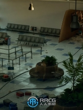 机场航站楼内部环境场景虚幻引擎UE游戏素材