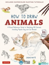 如何绘制100种动物素描视觉参考指南书籍