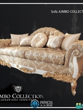 意式轻奢Jumbo Collection品牌欧式古典ARKÈ沙发室内家具3D模